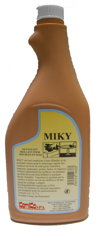 Kemika miky nettoyant brillant pour meubles ph: 7.4 ± 0.2 flacon sans pistolet de 750ml_0