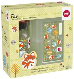 KIDS KIT GOURDE  BOÎTE À GOÛTER, MOTIF: RENARD