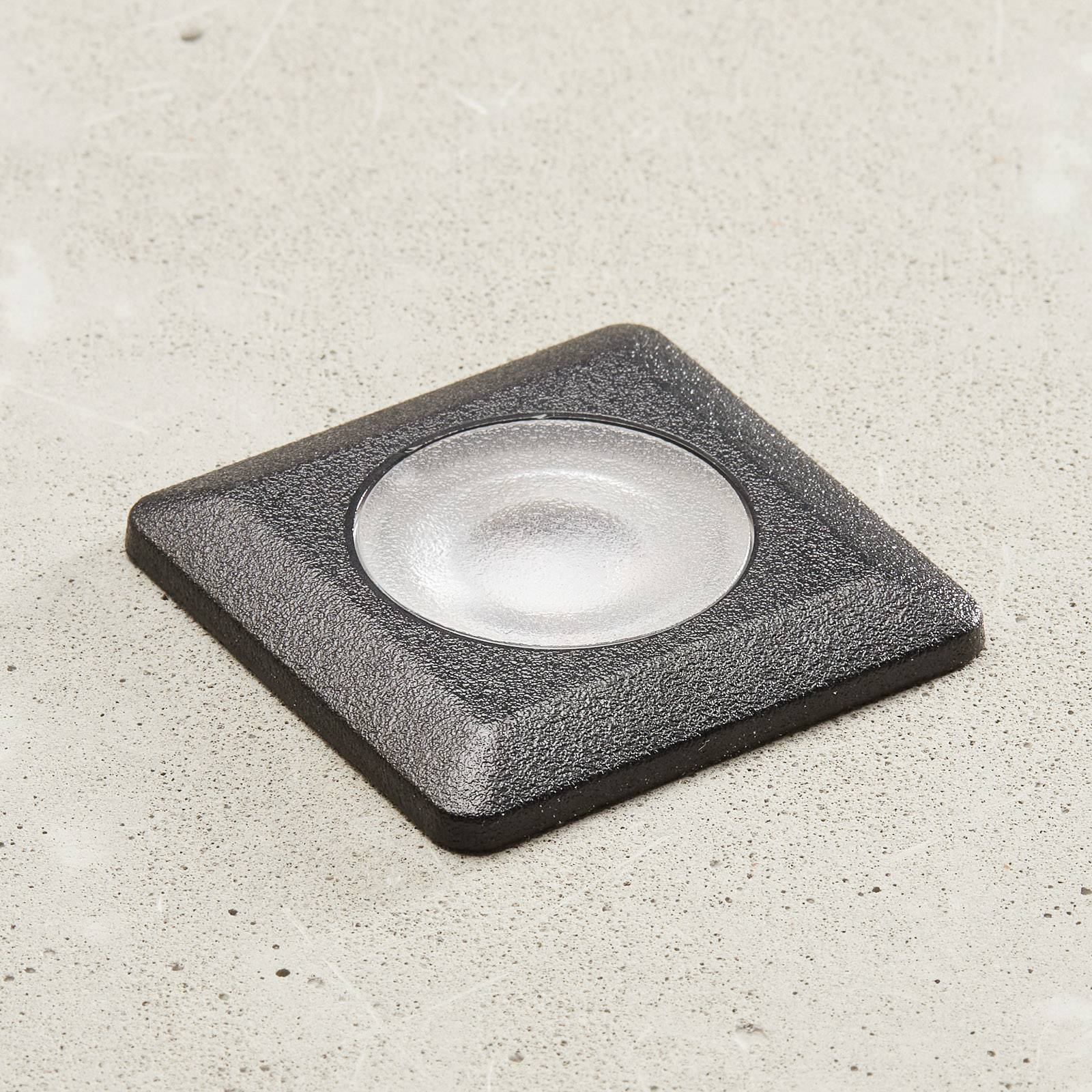 FUMAGALLI LAMPE ENCASTRÉE TERESA ANGULAIRE NOIR/GIVRÉ 3 000K