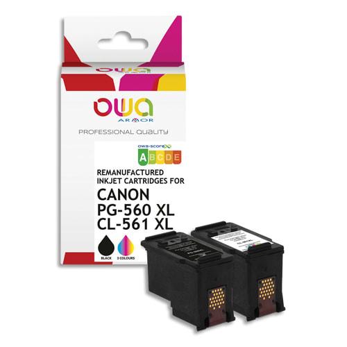 Owa - Pack de 2 cartouches compatibles jet d'encre Canon PG-560/561 XL - Référence K10606OW_0