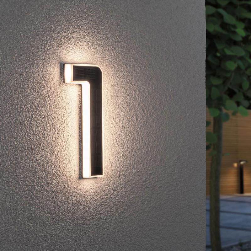 PAULMANN NUMÉRO DE MAISON SOLAIRE LED 1