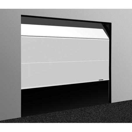 Porte de garage sectionnelle motorisée anti-effraction - Robuste et sécurisante, modèle Access - L 3500 x H 2125_0