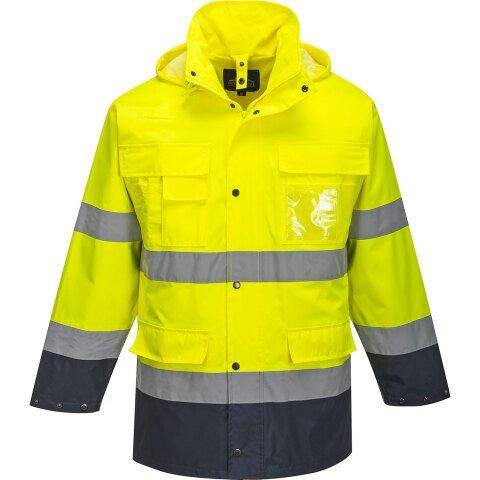 PORTWEST S162 PARKA HAUTE VISIBILITÉ 3 EN 1 JAUNE/MARINE - TAILLE XL