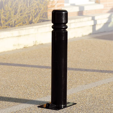Potelet rabattable Solibloc City - diamètre 76mm - acier peint sur zinc - réf 8206674_0