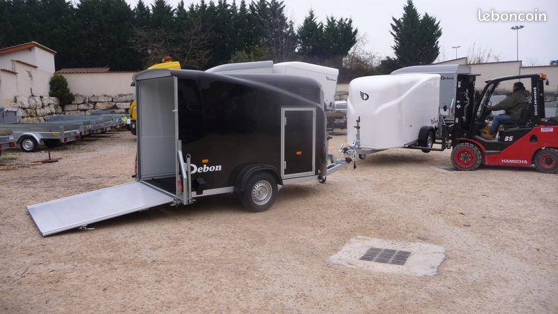Remorque Fourgon Polyester - Noir, 1300 kg, Jantes Alu Offertes - Debon Cargo 1300_0