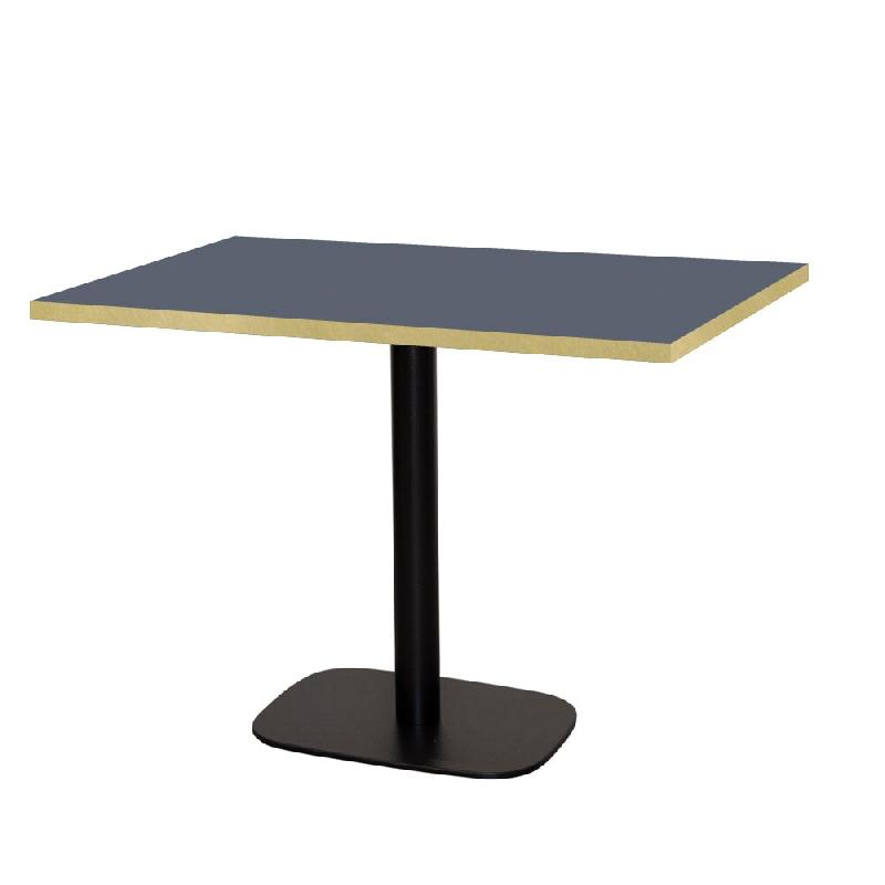 RestooTab - Table Round 120x70cm bleu fes fenix chants couleur laiton - bleu Bois manufacturé TB-ROURC-12070M-BL.FES-LAI_0