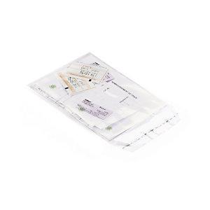 SACHET PLASTIQUE 50% RECYCLÉ TRANSPARENT À FERMETURE ADHÉSIVE 16X22 CM