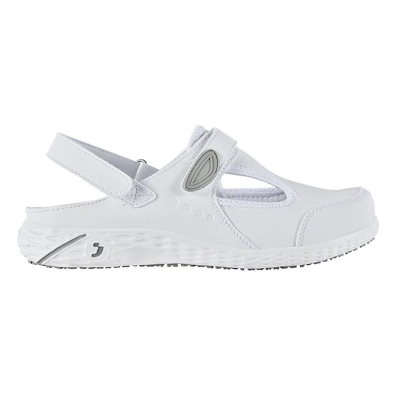 Safety Jogger - Chaussures de travail basses pour femmes antidérapantes respirantes et végan spécial restauration CARLY blanc OB Blanc Taille 36 -_0