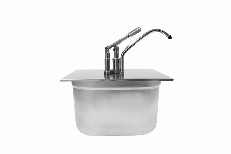 Schneider - Distributeur à levier GN 1/2, acier inoxydable, 270 x 330 x 365 mm - 11,0 L - argenté multi-matériau 152417_0