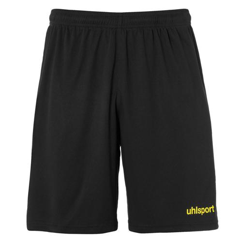 SHORT CENTER NOIR/JAUNE UHLSPORT