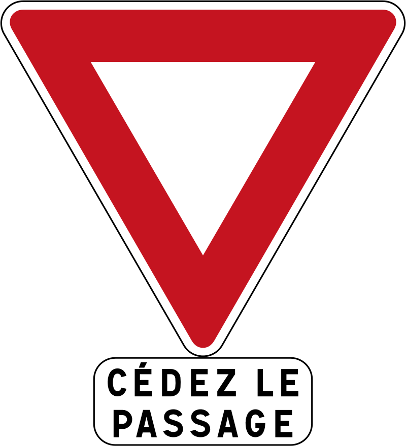 Signalisation d'intersection et de priorité - Panneau AB3a - jesignale - différentes tailles et classes disponibles_0