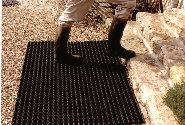SODISE - Tapis caillebotis 100% caoutchouc 80x120cm - Réf. 17259 - Marque TOPCAR_0