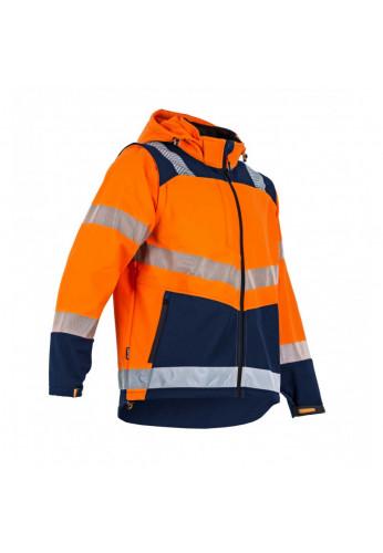 Softshell haute visibilité orange - CIBLE - 100% polyester - 300 gr/m²_0