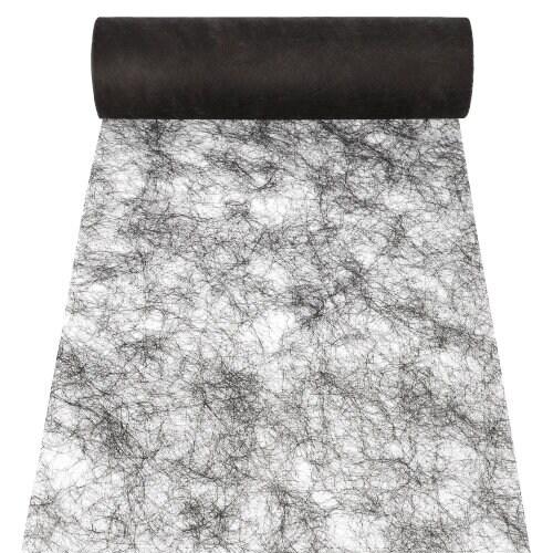 Starpak 8 rouleaux de ruban décoratif `Sizoflor` 25 m x 30 cm noir - noir polyester 37060_0