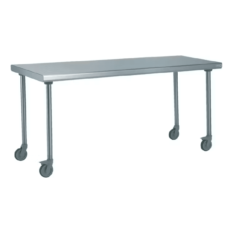 Table Inox Largeur XXL Profondeur 700±50mm sur Roulettes Inconnue TBLXXP70Roul_0