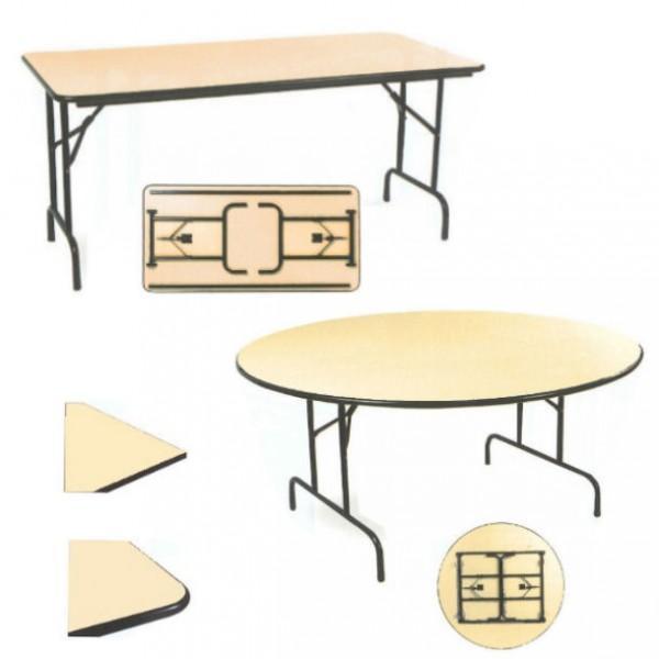 Table De Salle A Manger Pliante Ronde Bois Lund