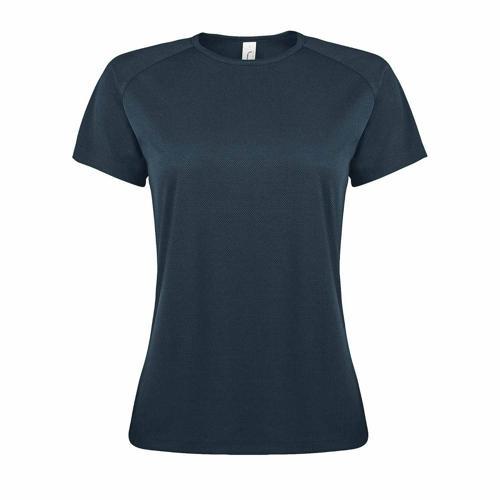 TEE-SHIRT PERSONNALISABLE DE SPORT FEMME EN POLYESTER BLEU PETROLE