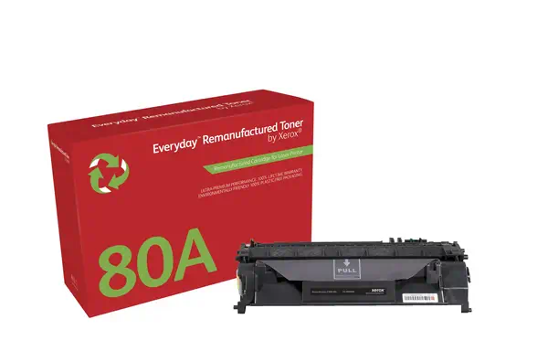 Toner remanufacturé Mono Everyday¢ de Xerox compatible avec HP 80A (CF280A), Capacité standard_0