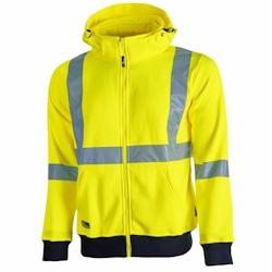 U-Power - Sweat-shirt jaune haute visibilité zippé MELODY Jaune Taille M - M jaune 8033546420096_0