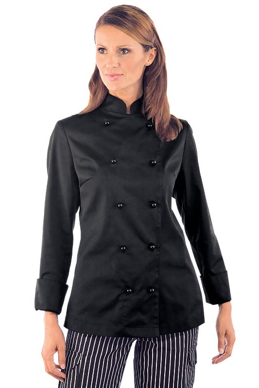 VESTE FEMME CHEF CUISINIER NOIR