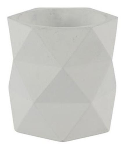 COUNTRYFIELD POT DE FLEURS ROMBO - EN ARGILE - BLANC - 10 CM TOM_0