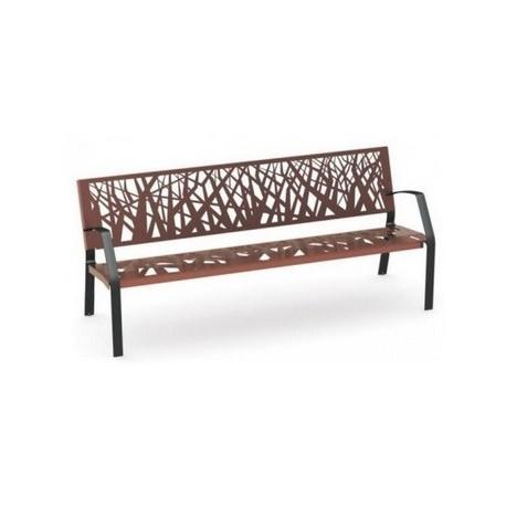 BANC MÉTALLIQUE DESIGN VÉGÉTAL MAVERICK_0