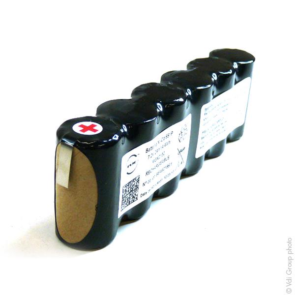 Batterie industrielle NiCd 6x SC HD 6S1P ST1 7.2V 2Ah T2 - Marque NX_0