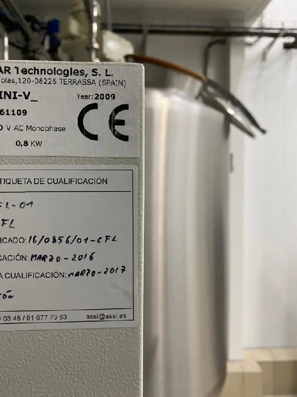 Cabine à flux d'air laminaire vertical telstar mini v/pcr d'occasion - référence : e5955_0