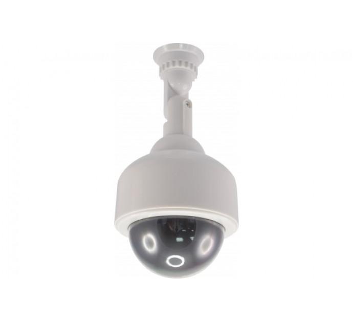 Caméra dôme factice d'extérieur 51074 - LED rouge clignotante - Kit de fixation inclus_0