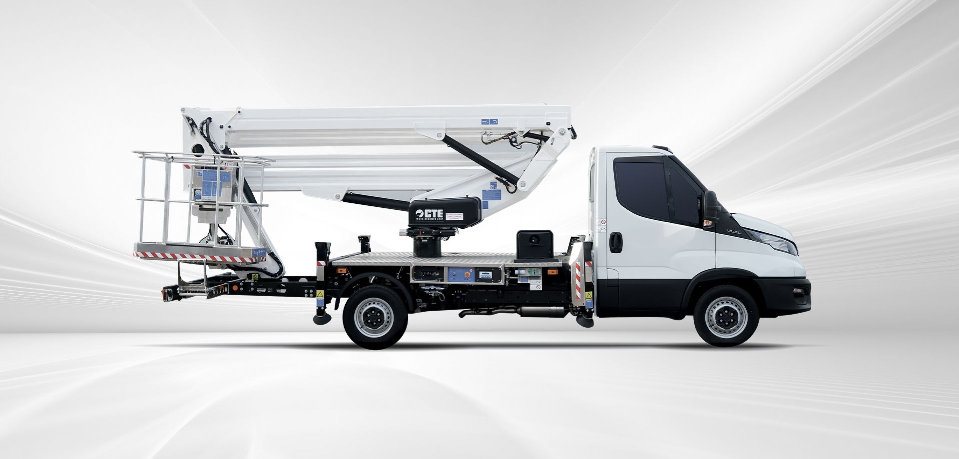 Camion châssis cabine ZED 23.3 JHL / Iveco Daily - nacelle articulée 23m avec bras pendulaire_0