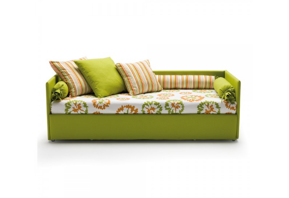 Canapé lit gigogne Jack - Couchage quotidien confortable avec matelas indéformable - Design contemporain et gain de place_0