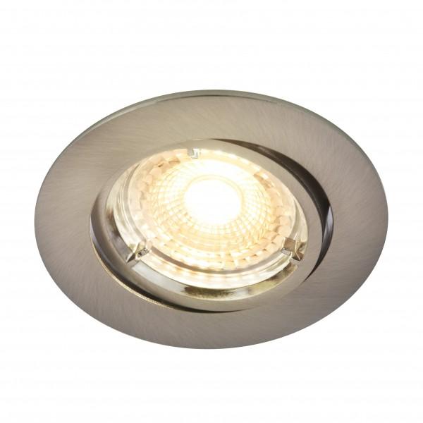 CARINA 1-KIT DIM TILT SPOT ENCASTRÉ MÉTAL NICKEL GU10 2700K - NORDLUX 49520155