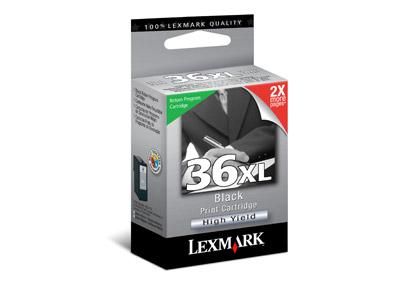 CARTOUCHE RECONDITIONNÉE  LEXMARK N°36XL  NOIRE