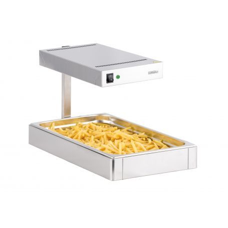 Chauffe-frites GN1/1 Casselin CCF2 - inox AISI 310 - puissance 500 W - dimensions L 330 x P 550 x H 380 mm_0