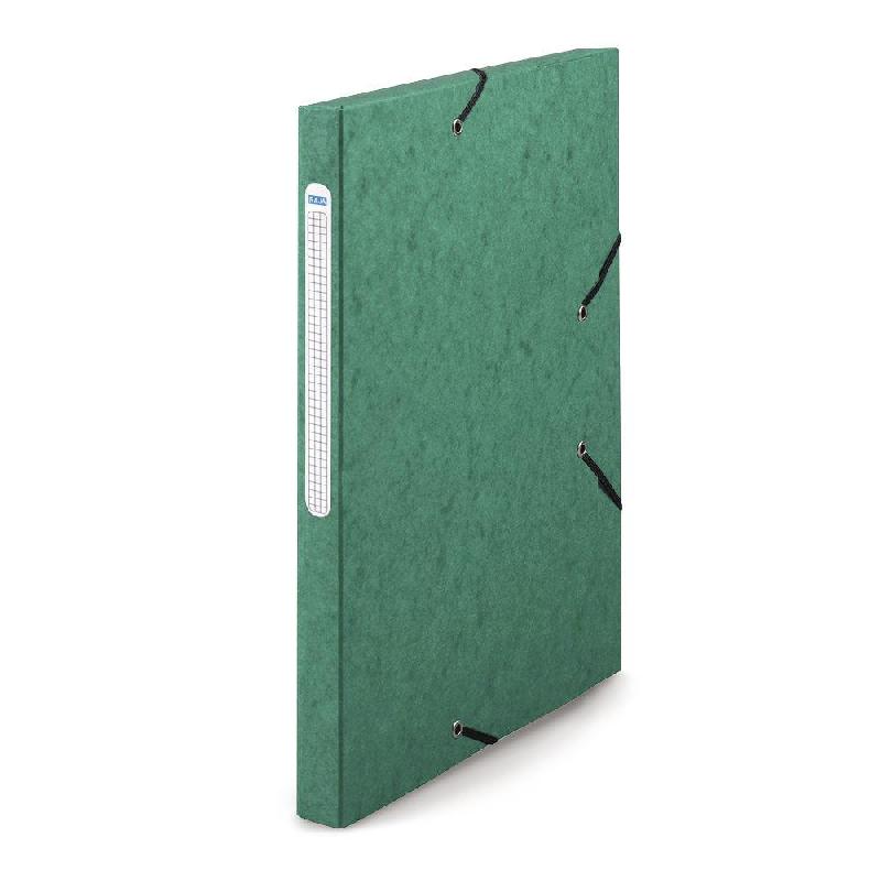 CHEMISE A ELASTIQUES 3 RABATS RAJA - FORMAT 24 X 32 CM - VERT FONCE - LOT DE 10