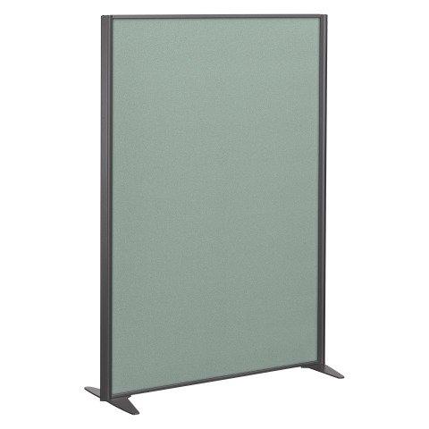 CLOISON B-ZEN DE SÉPARATION PLEINE TISSU TONAL VERT - H 180 X L 122 CM CADRE ANTHRACITE -SANS PIED