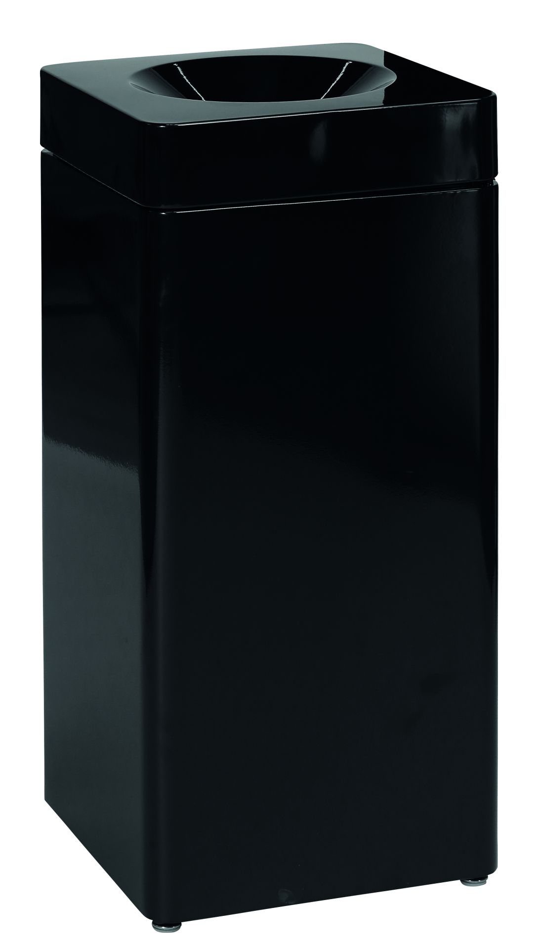 Collecteur modulaire anti-feu 51L noir laqué - certifié TÜV - acier galvanisé, revêtement époxy poudré_0