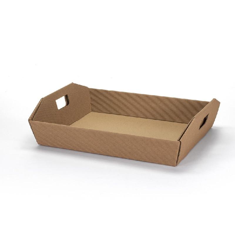 Corbeille micro cannelure 35x27x6cm - par 5 - résistante et facile à monter_0