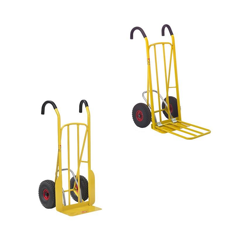 Diable de transport avec pédale de basculement - Easytip Version 2 - Simple pelle - Poignées ergonomiques - Marque Rolléco_0