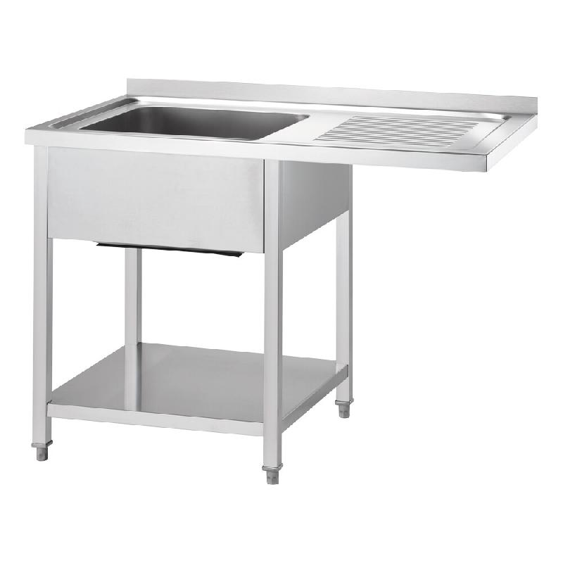 Évier Gredil avec fond et rebord 1000x700x900 mm, un bac à gauche, à monter soi-même - DST10774LA_0