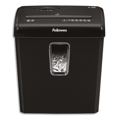Fellowes destructeur P-30C - coupe croisée - 6 feuilles par passage - corbeille 15L - niveau de sécurité P-4_0