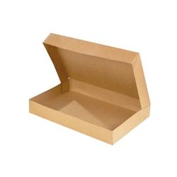 FHC - 100Pcs - Boite plateau lunch carton brun  420x290x60mm - marron en carton FHC209BL4228BR_0