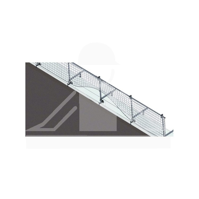 Filet garde-corps en tresse polyamide Ø 3 mm - maille 100 x 100 mm - dimensions 10 x 1 m_0
