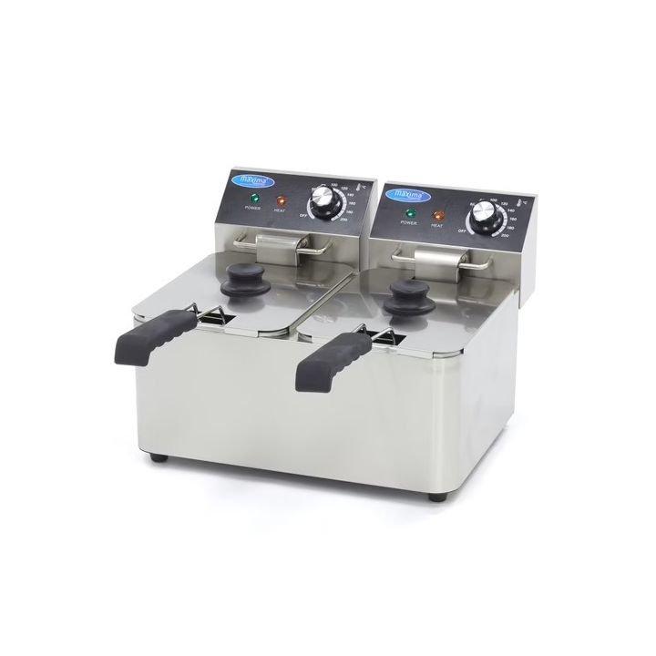 Friteuse PRO, ECO - 2 x 4 L - 2 paniers - jusqu'à 1,5 kg de frites_0