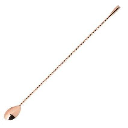 Genware Cuillère à Mélange Teardrop Cuivre 35cm - cuivre inox SPN-14-C_0