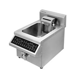 GOLDINOX Friteuse à induction avec élévation automatique 8 litres (3,5 kW – 230V) - gris inox 3701770824663_0