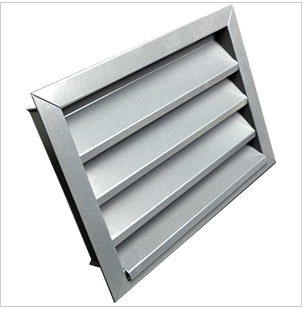 Grille extérieure inox CWPCS 16 x 16 - Grille de façade en inox 304 avec coiffe anti-surpression et treillis anti-volatiles_0