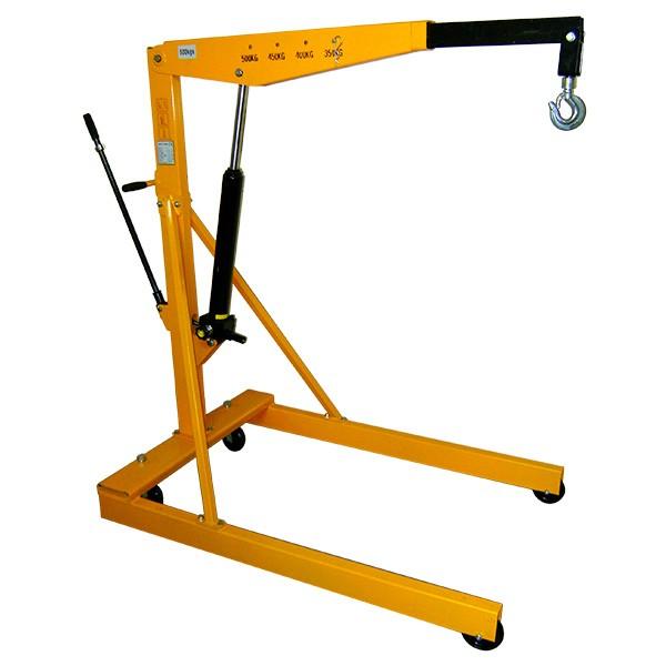 Grue d'atelier 860 kg - levage hydraulique précis, bras pivotant ou télescopique_0