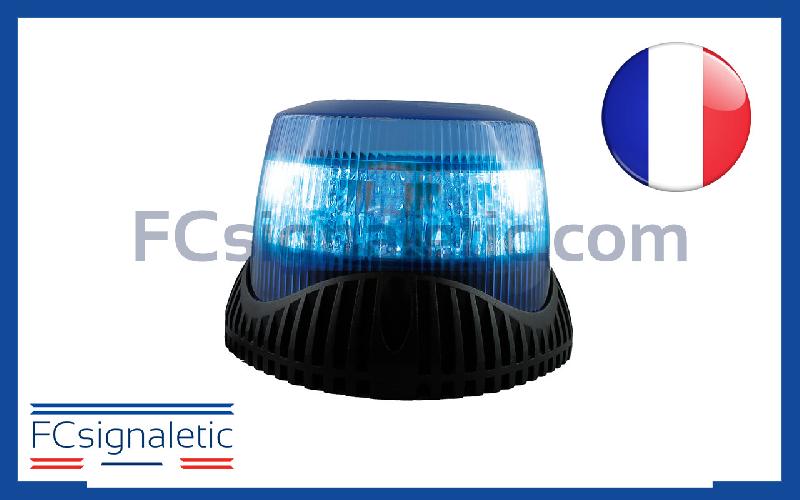 Gyrophare Gyroled M130 bleu embase ISO classe 2 STANDBY MERCURA 28700-01_0