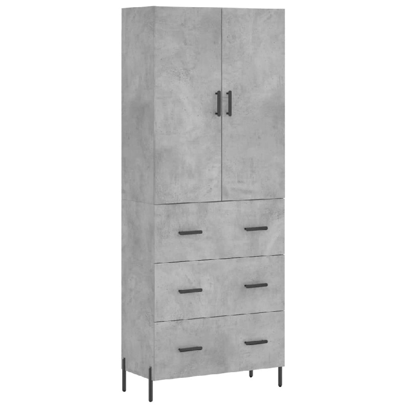 Helloshop26 - Buffet bahut commode armoire meuble de rangement organisateur cuisine salle de séjour salon haut 69,5 x 34 x 180 cm 02_0034599 - 300021_0